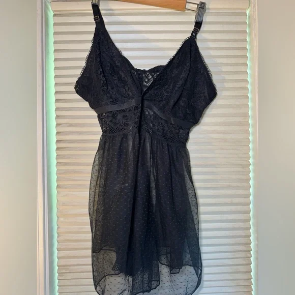 City Chic “Mia” Lace Babydoll Set – Black – Size XL – NWT - Picture 1 of 6